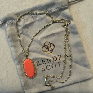 Kendra Scott necklace with coral stone